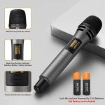 TONOR UHF Dual Karaoke Wireless Microphone Set - Grey