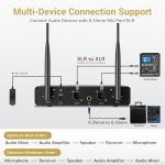 TONOR UHF Dual Wireless Microphone Set for Karaoke