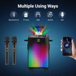 TONOR Wireless Karaoke Machine Dual Mic Bluetooth Speaker
