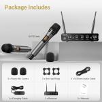 TONOR UHF Dual Wireless Microphone Set for Karaoke