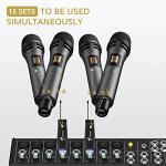 TONOR UHF Dual Karaoke Wireless Microphone Set - Grey