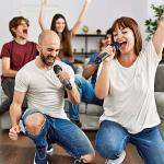 TONOR UHF Dual Karaoke Wireless Microphone Set - Grey