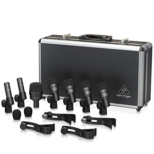 Behringer BC1200 7-Piece Drum Mic Set, Studio/Live, Black