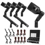 XTUGA DI7 7-Piece Drum Mic Set with Cables