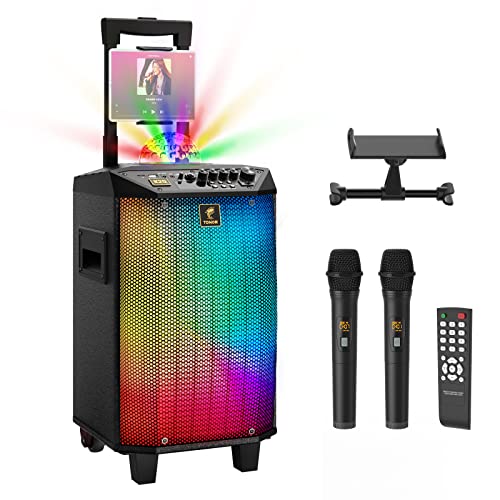 TONOR Wireless Karaoke Machine Dual Mic Bluetooth Speaker