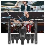 XTUGA DI7 7-Piece Drum Mic Set with Cables
