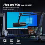 TONOR Dynamic Microphone with Boom Arm Stand - TD510+
