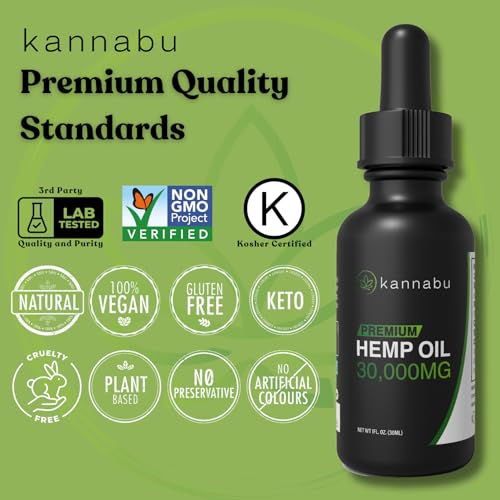 Kannabu Premium Hemp Oil - Omega 3-6-9 Blend