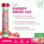 Zipfizz Watermelon Energy Drink Powder - 20 Pack