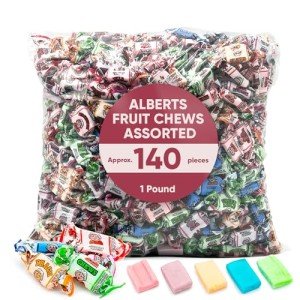 Alberts Assorted Fruit Chews - 1 Pound Bulk