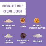 Chocolate Chip Cookie Dough Protein Balls - 8g Protein