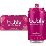 Bubly Raspberry Sparkling Water, Zero Sugar, 8-Pack