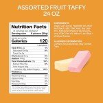 Fruit and Berry Assorted Taffy Candy - 1.5 lbs