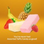 Fruit and Berry Assorted Taffy Candy - 1.5 lbs