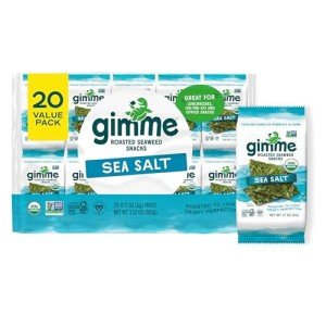 gimMe Organic Sea Salt Seaweed Snack Pack