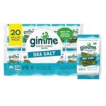 gimMe Organic Sea Salt Seaweed Snack Pack