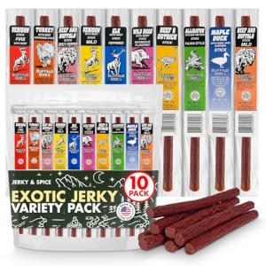 Wild Game Jerky Sticks 10-Pack Variety