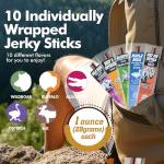 Wild Game Jerky Sticks 10-Pack Variety
