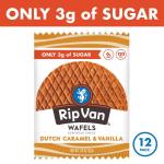 Rip Van Wafels Caramel Vanilla Stroopwafels - 12 Count