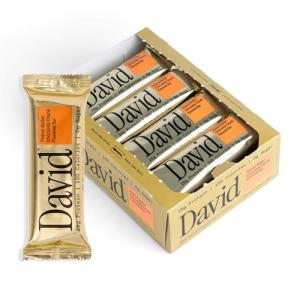 David High Protein Peanut Butter Chocolate Bars, 12 Pack