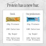 David High Protein Peanut Butter Chocolate Bars, 12 Pack
