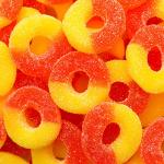 Albanese Peach Rings Gummy Candy - 8oz