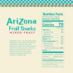 AriZona Mixed Fruit Gamer Snacks - 40 Count