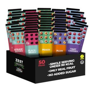 Zest Delites Fruit Leather Snack Bars - Vegan Variety