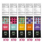 Zest Delites Fruit Leather Snack Bars - Vegan Variety