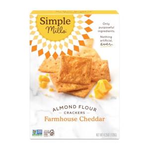 Simple Mills Cheddar Almond Flour Crackers, Gluten Free