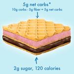 Raspberry Dark Chocolate Keto Wafer Cookies 16 Count