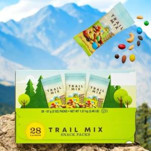 Kirkland Trail Mix Snack Packs – 28 Portable Packs