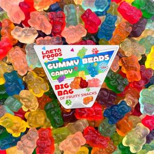 Chewy Fruity Gummy Bears Candy - 1 Pound Bag
