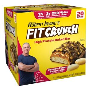 FITCRUNCH Peanut Butter Crunch Protein Bars Value Pack