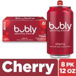bubly Cherry Sparkling Water, Zero Sugar, 8-Pack