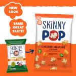 Cheddar Jalapeño SkinnyPop Popcorn Snack, 4.4oz