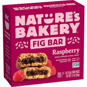 Nature's Bakery Raspberry Fig Snack Bars, 6 Pack