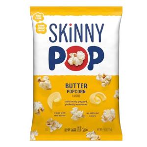 SkinnyPop Butter Popcorn, Whole Grain Snack 4.4oz