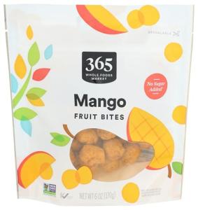 Whole Foods Mango Fruit Bites, 6 Ounce
