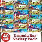 40 Count Granola Bar Variety Pack - Healthy Snacks