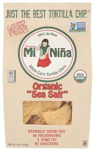 Mi Nina Sea Salt Tortilla Chips, 12 oz