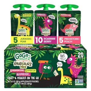 GoGo squeeZ Jurassic Fruit & Veggie Applesauce Pack
