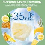 Crunchy Freeze-Dried Pineapple Chips - 7.4 oz