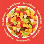 Gummy Fast Food Candy Mix - 2 Pound Bag