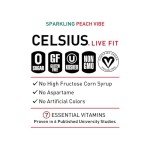 CELSIUS Peach Vibe Energy Drink - 12 Pack