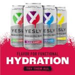 Yesly Black Cherry Electrolyte Water, 12 Cans