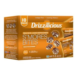 Drizzilicious S'mores Mini Rice Cakes - Vegan Snack