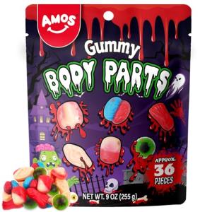 Spooky Gummy Body Parts for Halloween Fun