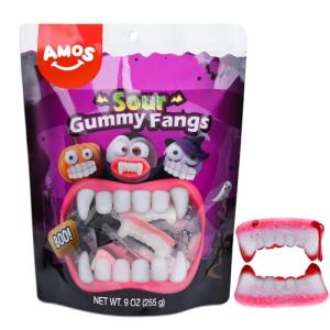 Gummy Vampire Teeth Candy - 32 Count Bag