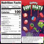 Spooky Gummy Body Parts for Halloween Fun